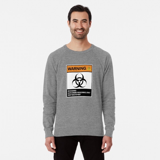 Warning - Biohazard - Lightweight Sweatshirt - 