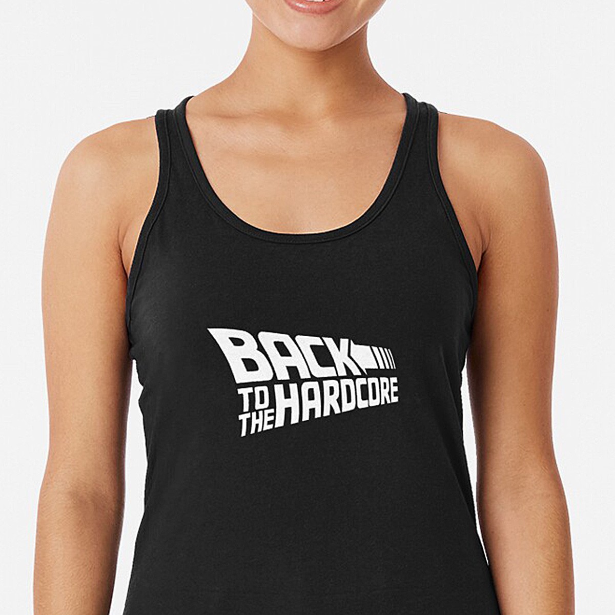 Back To The Hardcore Racerback Tank Top by NTK Apparel