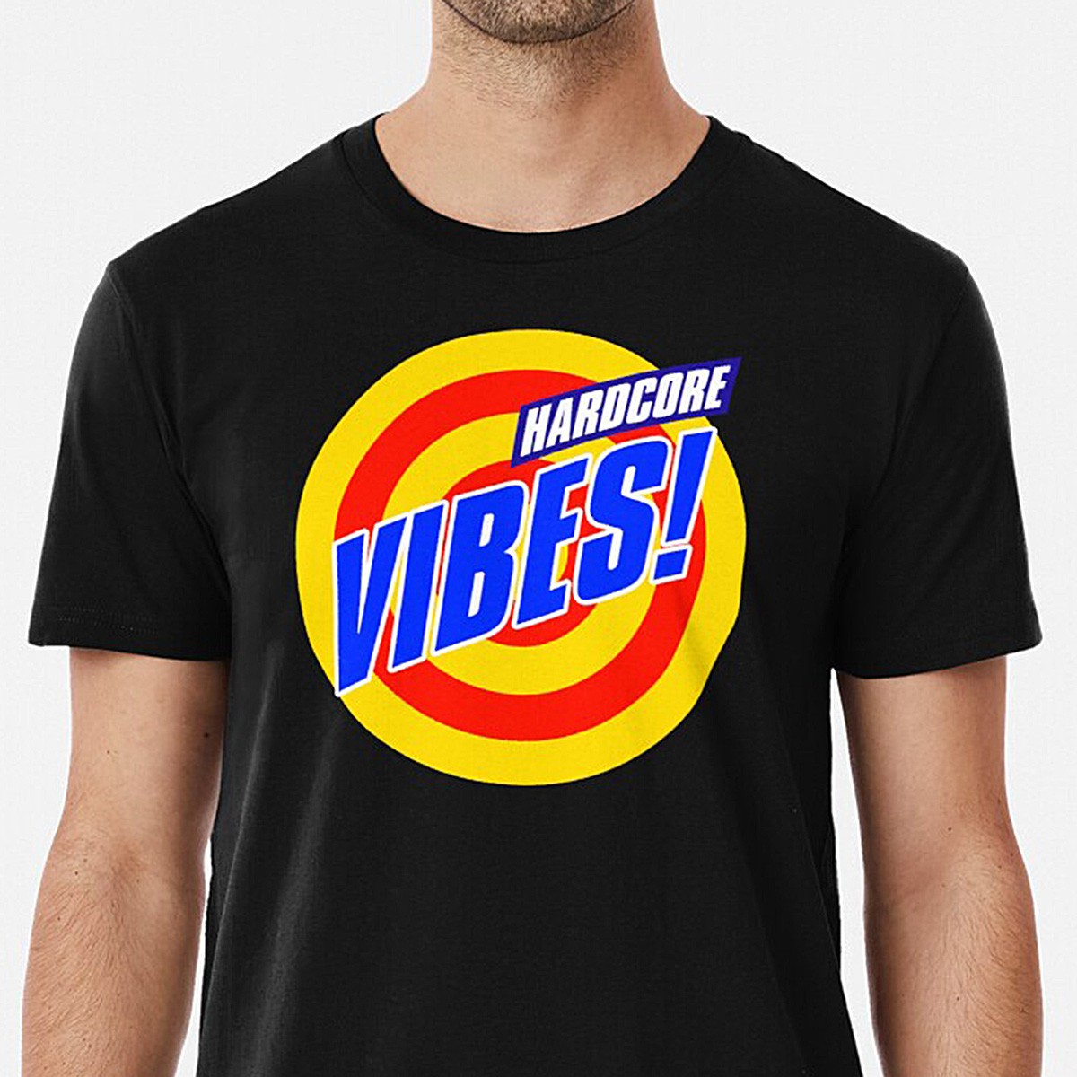 Hardcore Vibes! Old School Rave Design Premium T-Shirt by NTK Apparel