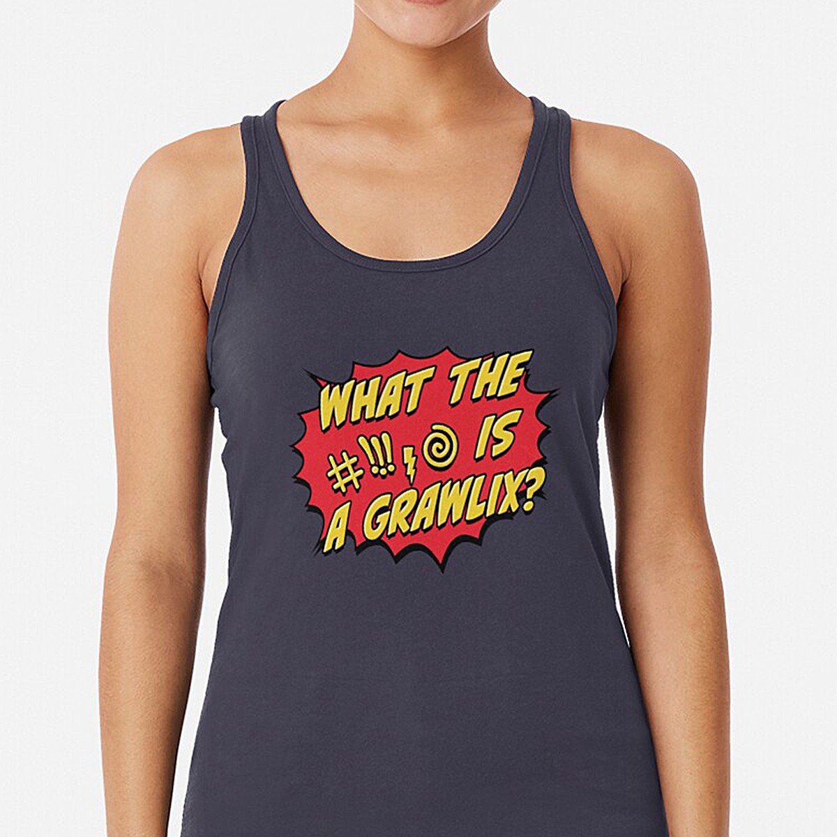 What the #%@$ is a Grawlix Racerback Tank Top by NTK Apparel