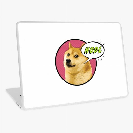 Doge says HODL! Laptop Skin