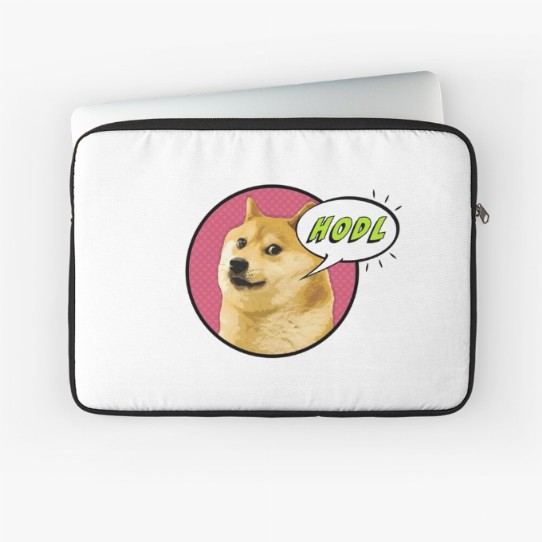 Doge says HODL! Laptop Sleeve