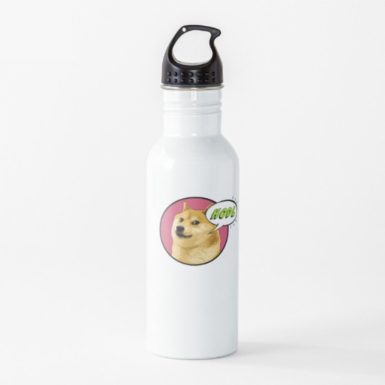 Doge says HODL! Water Bottle