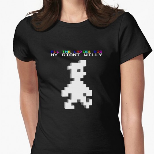 All the ladies dig my giant willy!  - Fitted T-Shirt