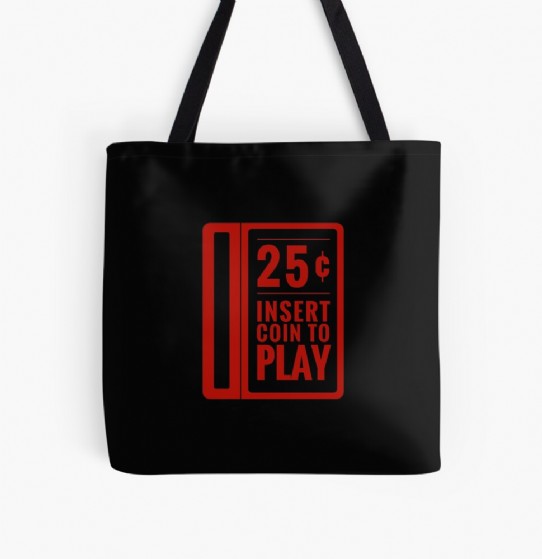 Insert Coin arcade coin slot Tote Bag