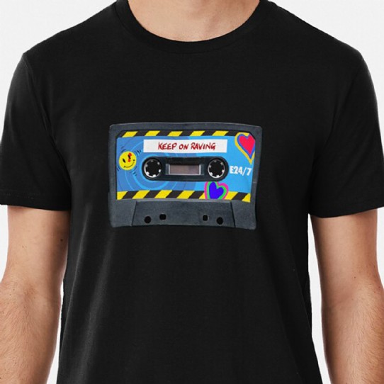 Keep On Raving - Rave Mix Tape Premium T-Shirt