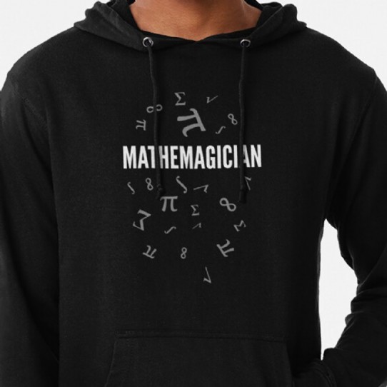 Mathemagician!  Crunching Numbers Like a Superhero! Lightweight Hoodie