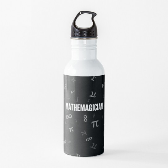 Mathemagician!  Crunching Numbers Like a Superhero! Water Bottle