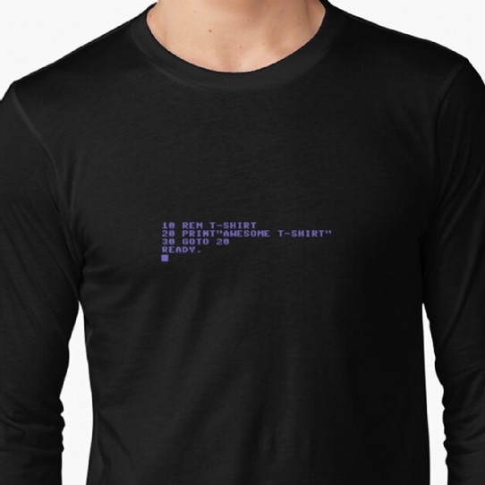 Commodore C64 BASIC - Awesome T-Shirt - Long Sleeve t-Shirt