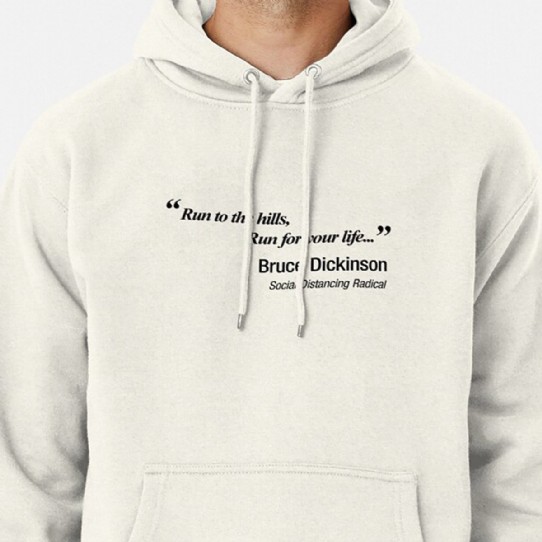 Run to the hills! - Bruce Dickinson & Iron Maiden Parody Hoodie