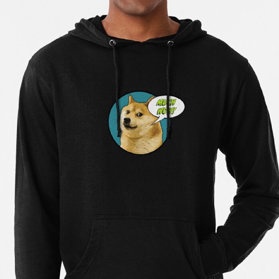 Dogecoin - Much Wow!! Lightweight Hoodie