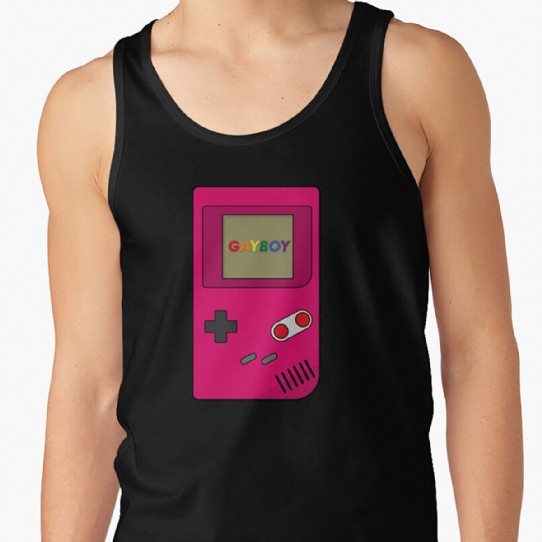 The Gayboy - Bright pink Retro gaming Tank Top