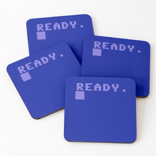 Commodore C64 Ready Prompt Coasters