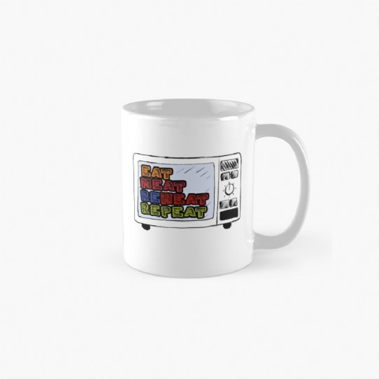 Eat Meat Reheat Repeat Coffee Mug