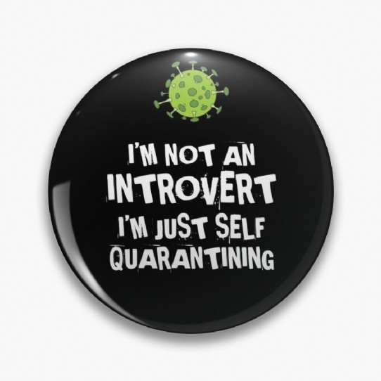 Not an Introvert - Just Self Quarantining! Pin