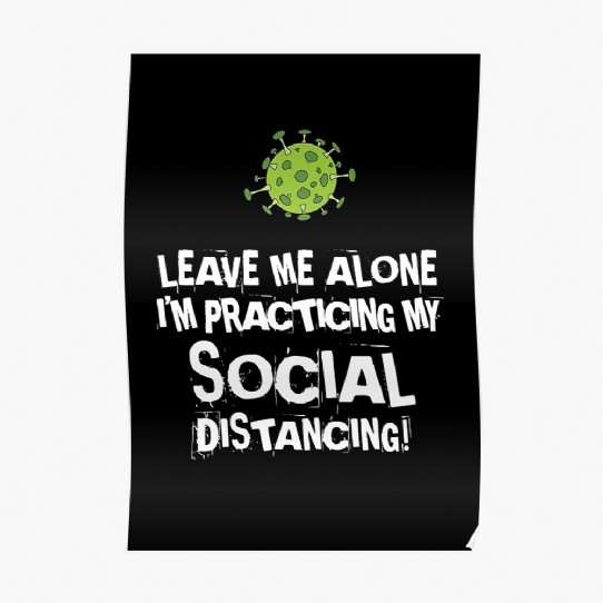 Practicing Social Distancing Poster