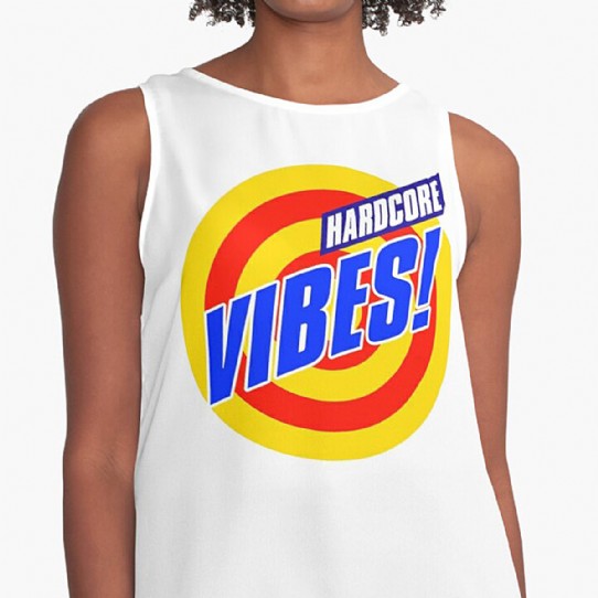 Hardcore Vibes! Old School Rave Design Sleeveless Top