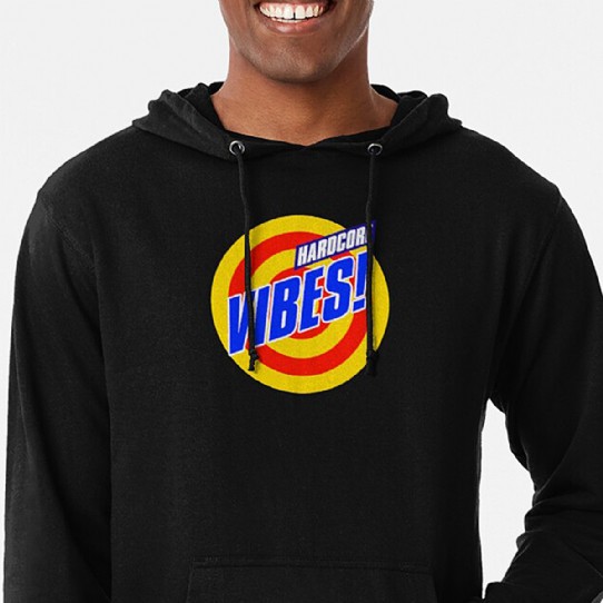 Hardcore Vibes! Old School Rave Design Lightweight Hoodie